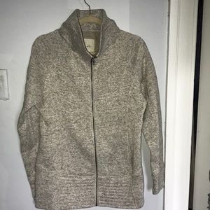 Long full zip sweatshirt
